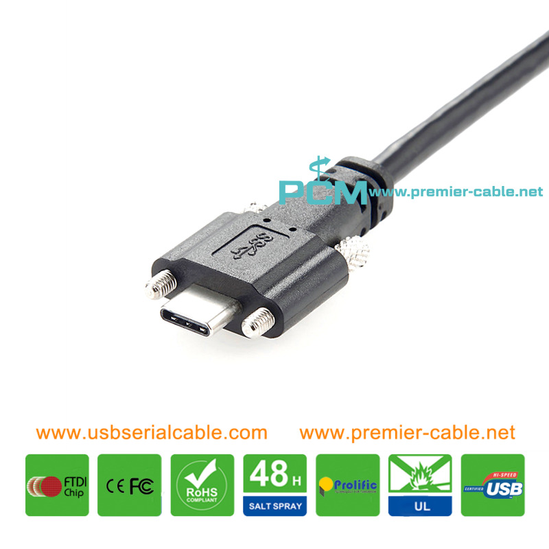 USB3.1 Type C Dual Screw Machine Version Camera Cable