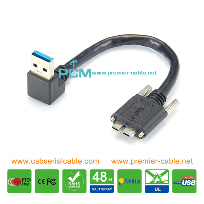 Angled Micro USB3.0 Machine Version Camera Cable Angled Micro USB3.0 Machine Version Camera Cable