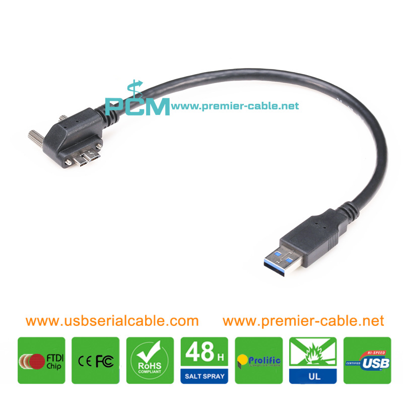 Micro USB3.0 90 Degree Angle Machine Vision Cable Micro USB3.0 90 Degree Angle Machine Vision Cable