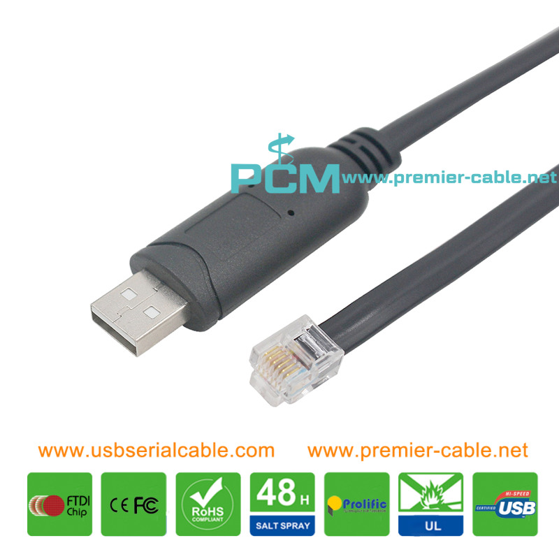 USB Type A to RJ11 6P4C RS485 Cable