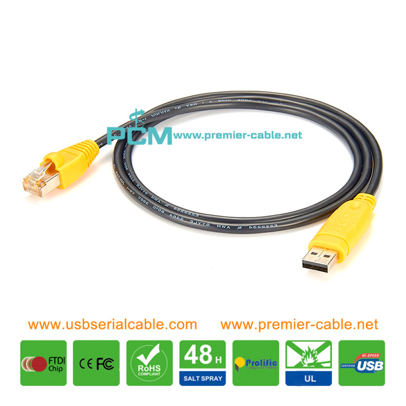 FTDI USB2.0 Type A to RJ45 Serial Cable FTDI USB2.0 Type A to RJ45 Serial Cable