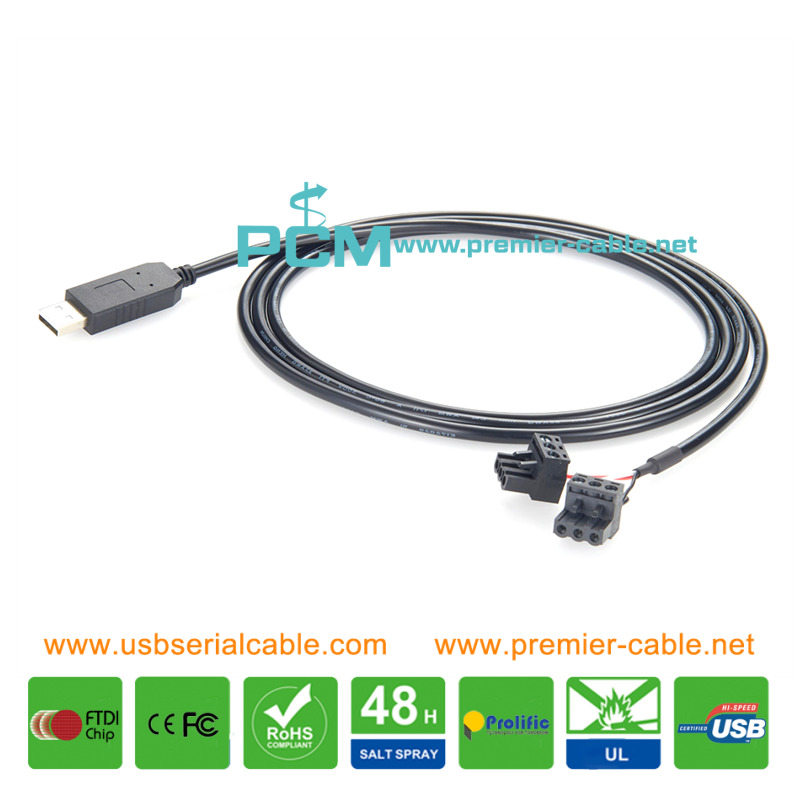 USB to Molex 3 Way RS232 UART Signal FTDI Cable