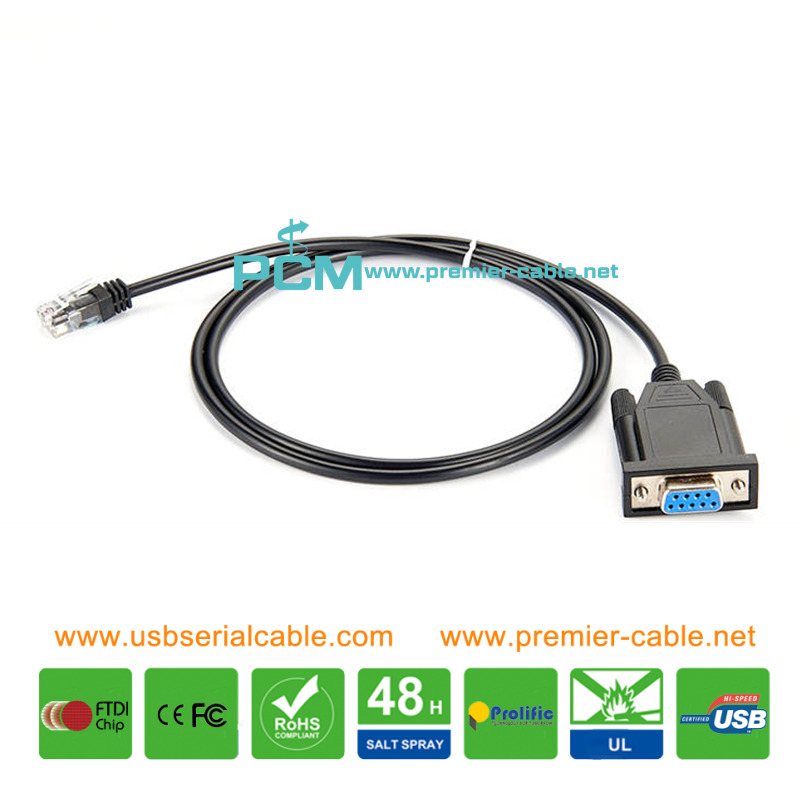 RJ12 to DB9 Serial Config Console Servo Drive Cable RJ12 to DB9 Serial Config Console Servo Drive Cable