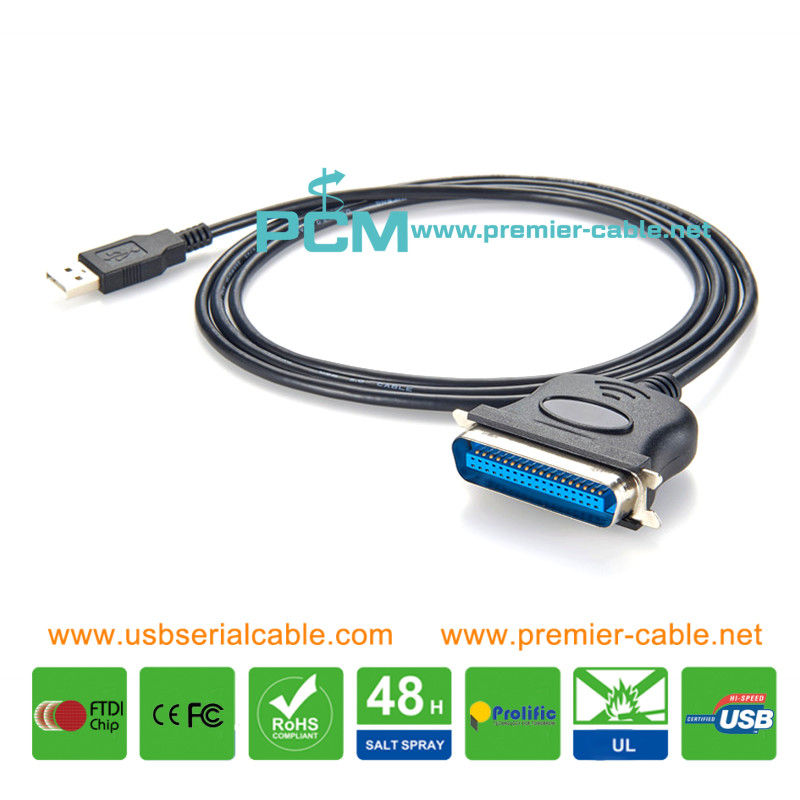 USB to 36 Pin IEEE 1284 Parallel Printer Cable