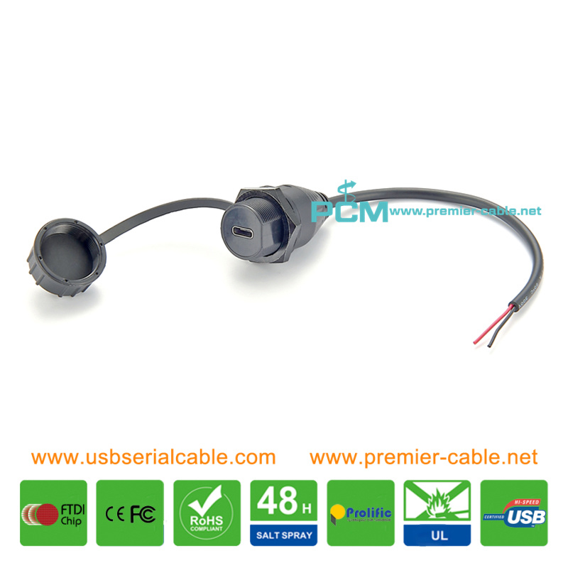 USB Type C to DC Power 2 Core IP67 Waterproof Cable USB Type C to DC Power 2 Core IP67 Waterproof Cable