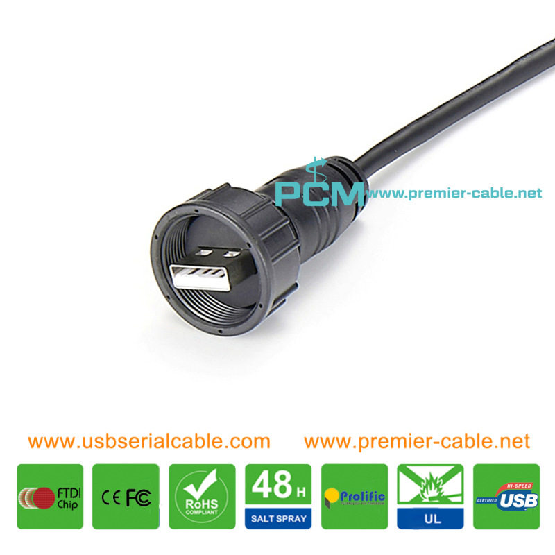 USB Industrial Outdoor Waterproof IP67 Cable