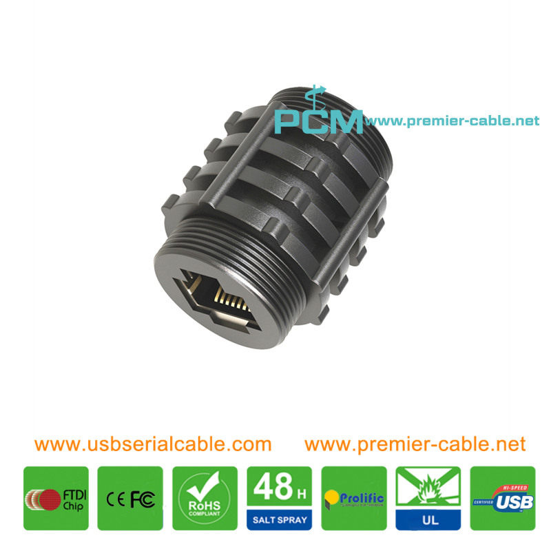 RJ45 Plug Equipment Interconnect Waterproof Adapter