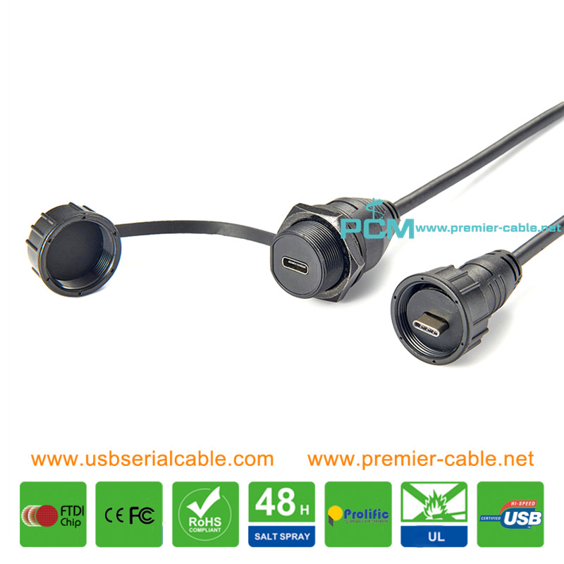 USB 3.1 Type C Waterproof Cable for Industrial Medical USB 3.1 Type C Waterproof Cable for Industrial Medical