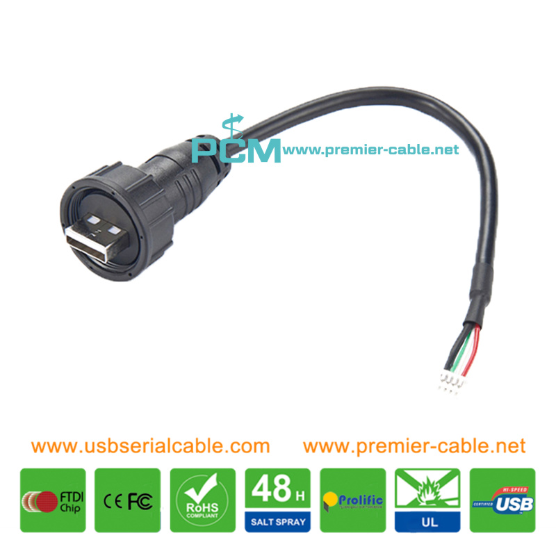 USB to Molex Wire-to-Board IP67 Waterproof Cable