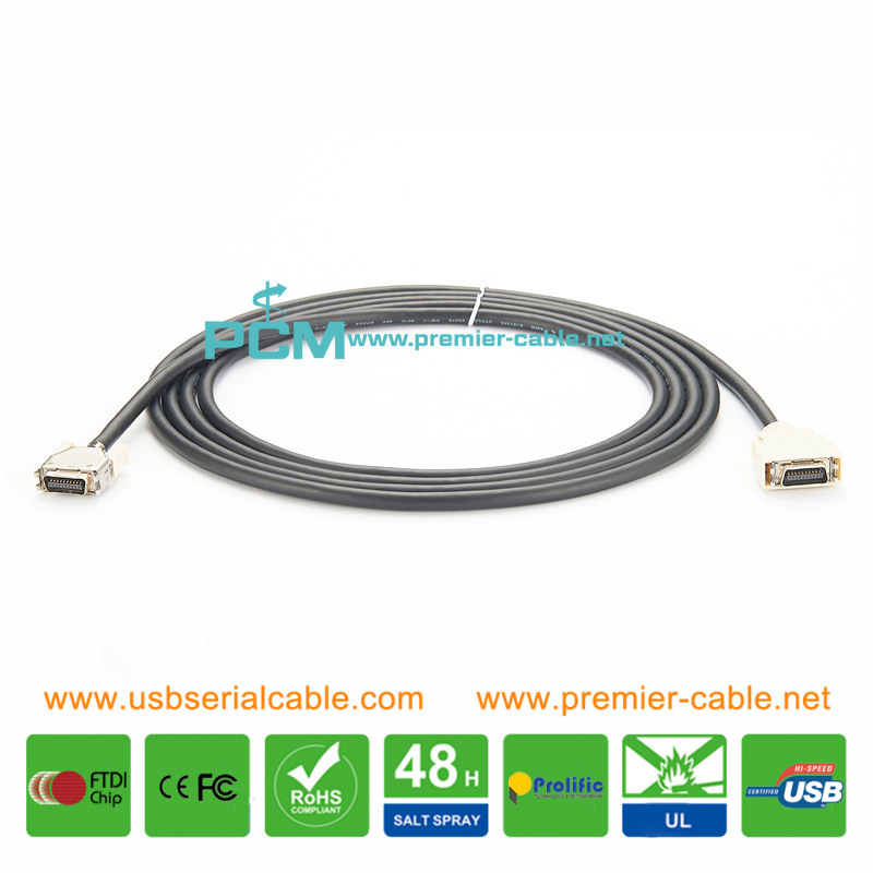 SCSI 20 Pin MDR 10320 IO Servo Data Signal Cable