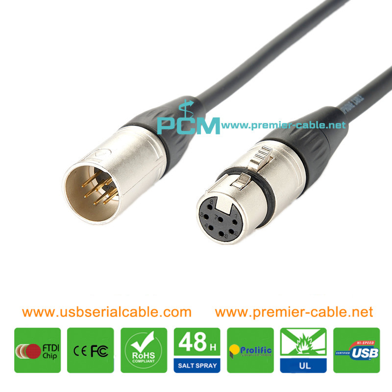 XLR 7Pin Tube Condenser Microphone Cable