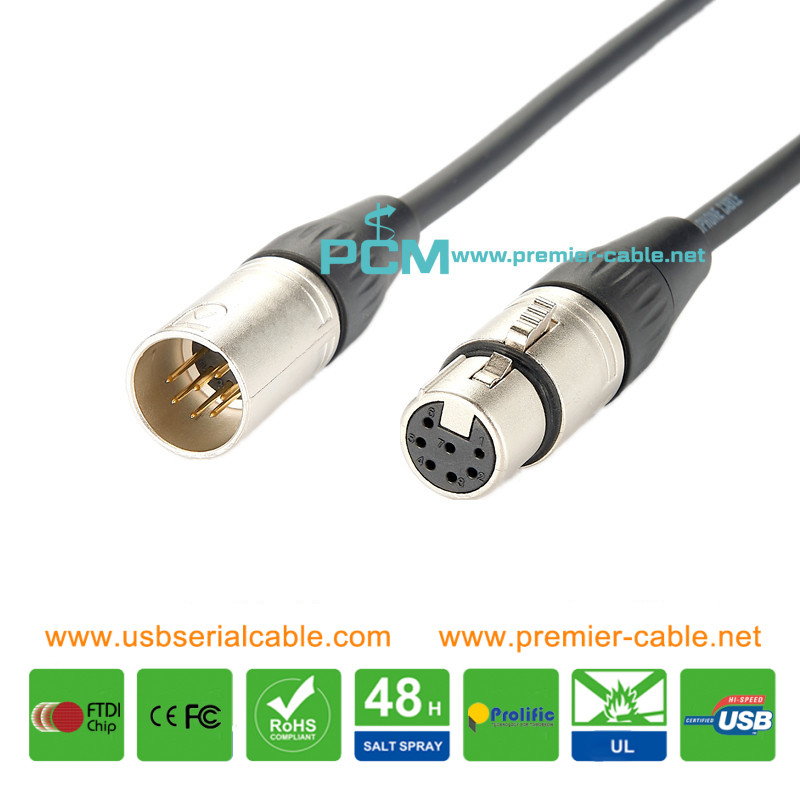 XLR 7Pin Tube Condenser Microphone Cable XLR 7Pin Tube Condenser Microphone Cable