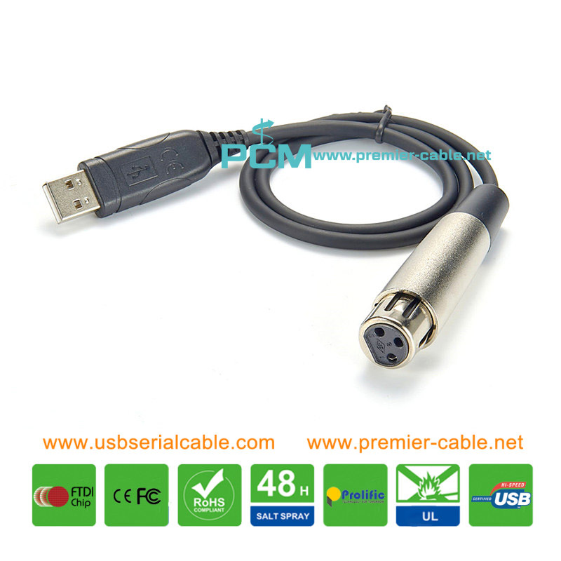 USB to XLR 3 Pin Microphpne Digital Music Studio Cable USB to XLR 3 Pin Microphpne Digital Music Studio Cable