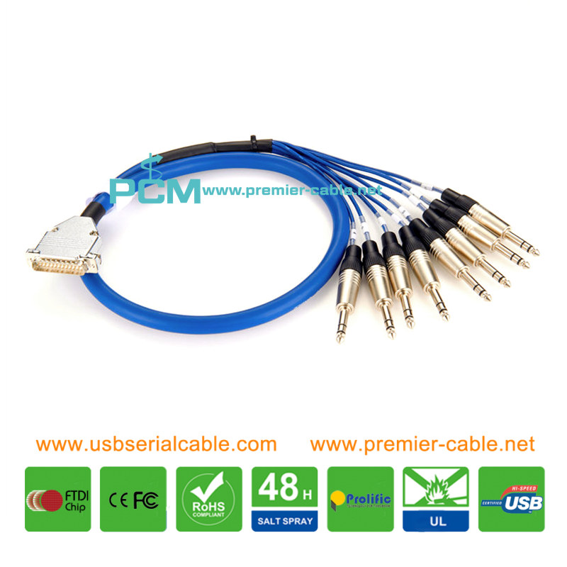 DB25 to 8x TRS Stereo Phone Tascam Snake Cable DB25 to 8x TRS Stereo Phone Tascam Snake Cable
