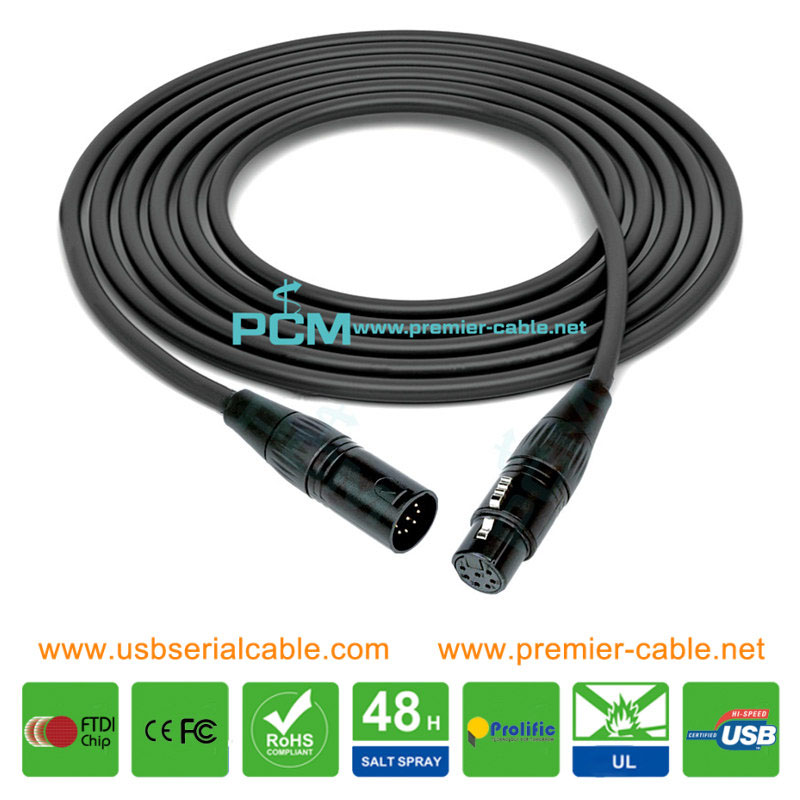 XLR 7 Pin Tube Microphone Studio Recording Cable