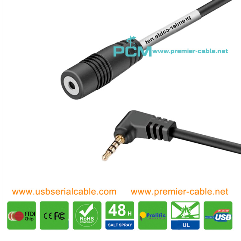 2.5mm M/F Car Driving Recorder Camera Cable