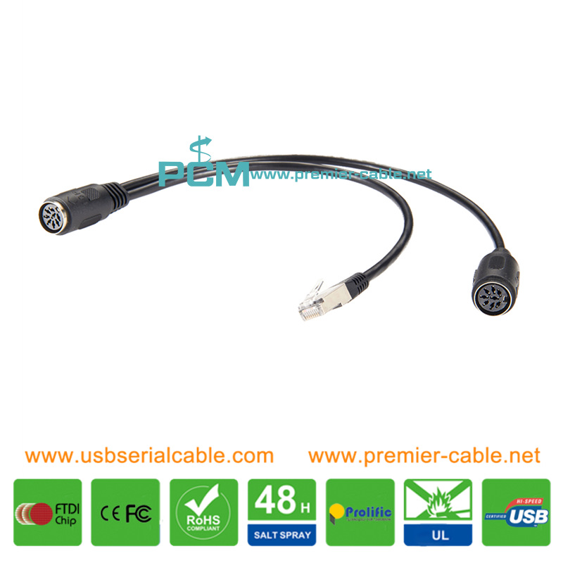 PowerLink 8 Pin Din to RJ45 Splitter B&Os Cable