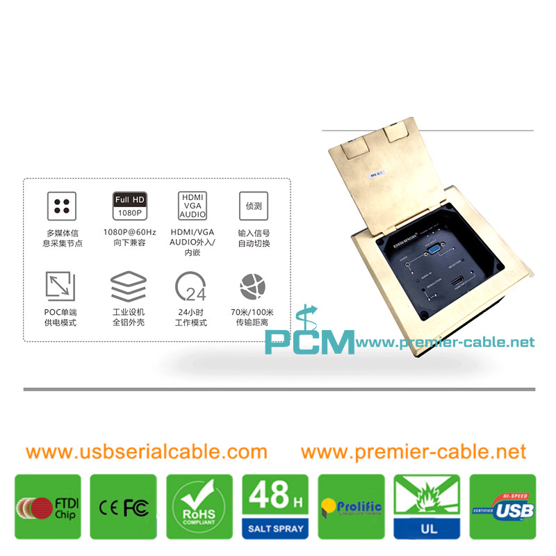 HDBaseT HDMI Ground Mount Wall Plate Extender HDBaseT HDMI Ground Mount Wall Plate Extender