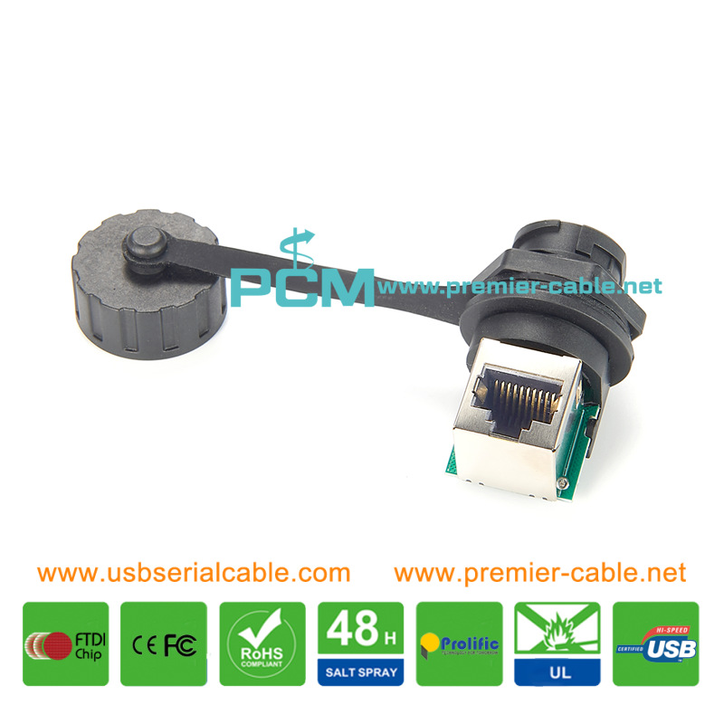 RJ48 RJ50 10P10C Angle UTP Plug Buit-in Connector