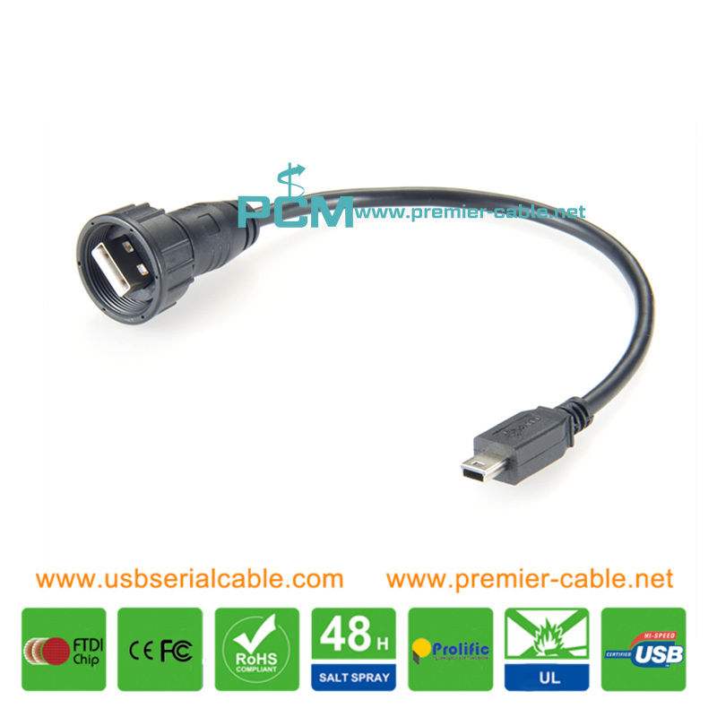 USB2.0 Micro USB to A Waterproof Cable USB2.0 Micro USB to A Waterproof Cable