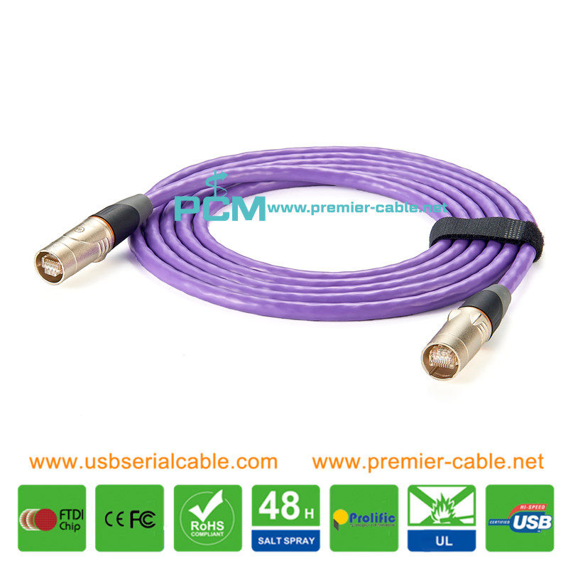 Cat6 SFTP etherCON RJ45 Neutrik Connector Outdoor Cable