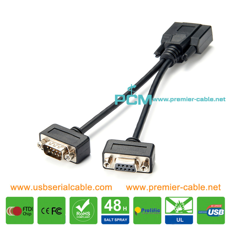 DB9 CAN Communication Y Cable for Car Truck Boat