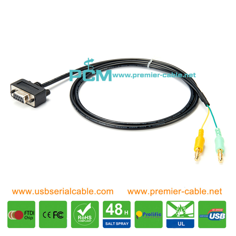 DB9 to Banana Communication Cable for Gauge Test Stand