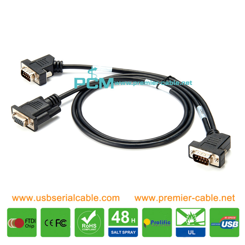 HDB15 to 2xDB9 Double CAN Bus Cable