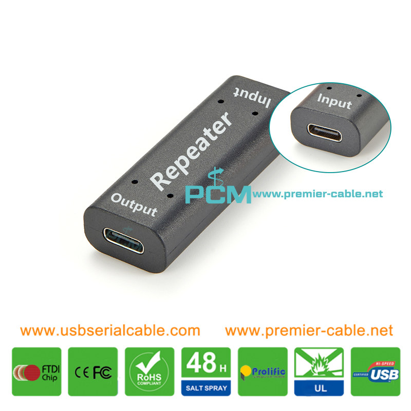 USB-C to USB-C Signal Booster Extender