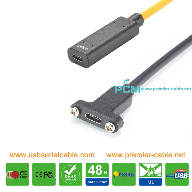 Type C Signal Amplifier Boost Screw Panel Cable