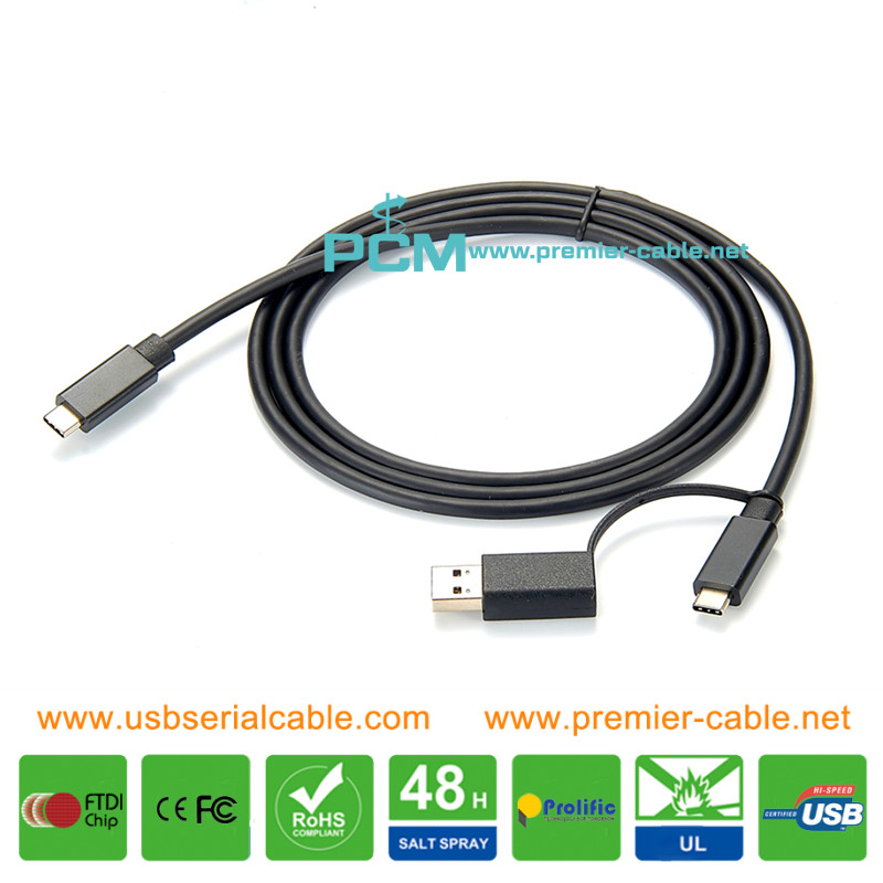 2-in-1 USB-C USB3.0 Thunderbolt USB4.0 Cable 2-in-1 USB-C USB3.0 Thunderbolt USB4.0 Cable