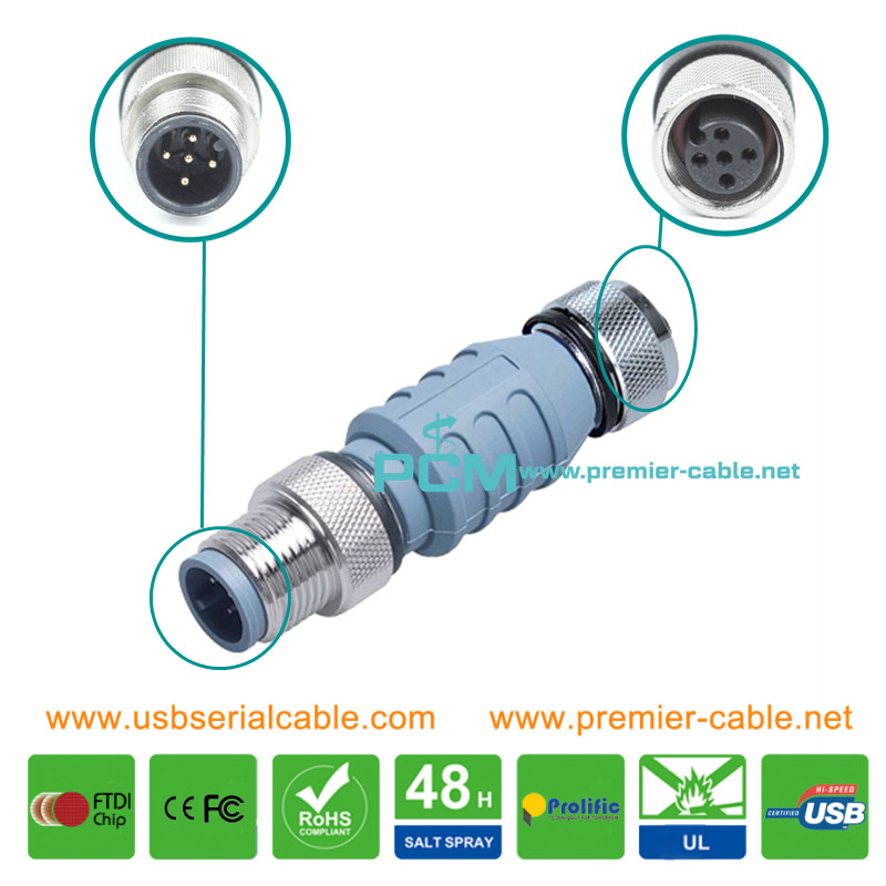 NMEA 2000 Network M12 Inline Terminator Resistor