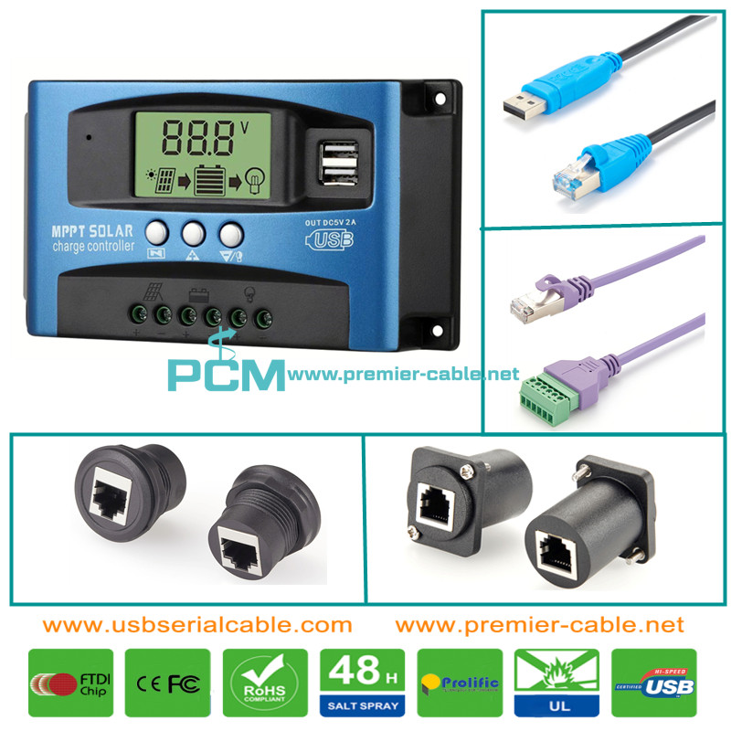 Solar Panel Battery Charge Controller Regulator Cable