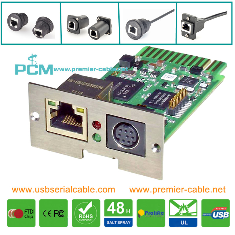 Rackmount UPS Battery Back-Up Ethernet Cable