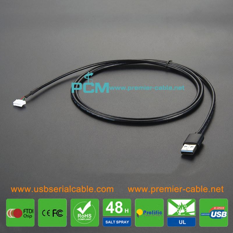 USB to Molex Wafer MX1.25 PH2.0 XH2.54 Charging Cord
