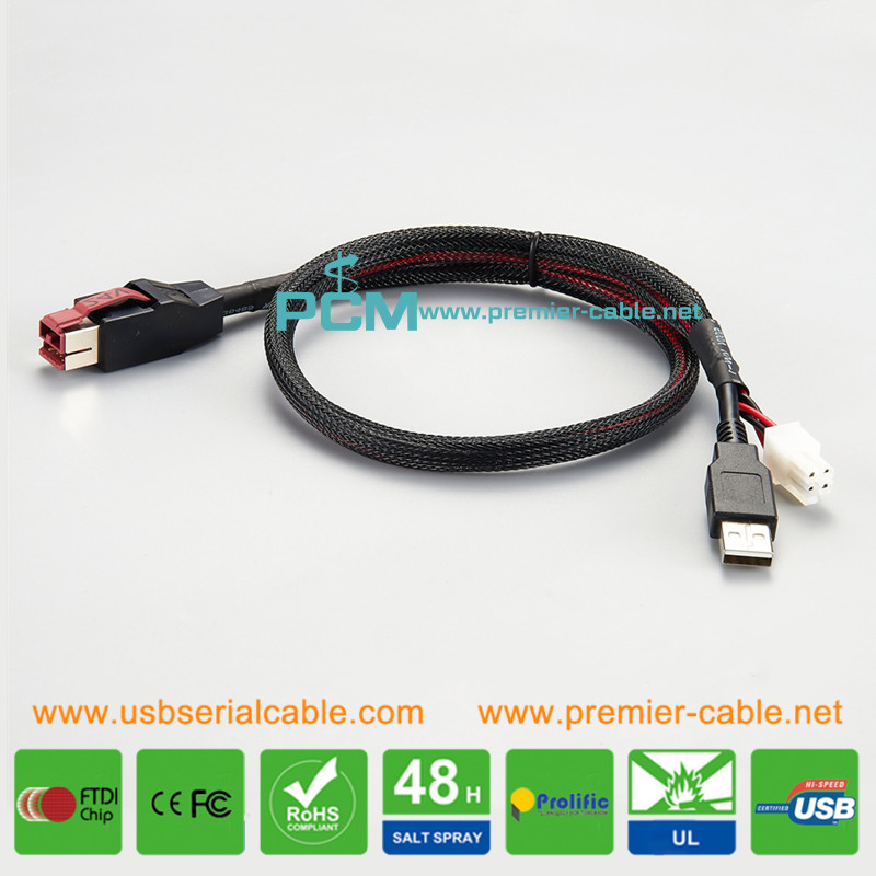 IBM POS Terminal Printer Equipment Powered USB Cable IBM POS Terminal Printer Equipment Powered USB Cable