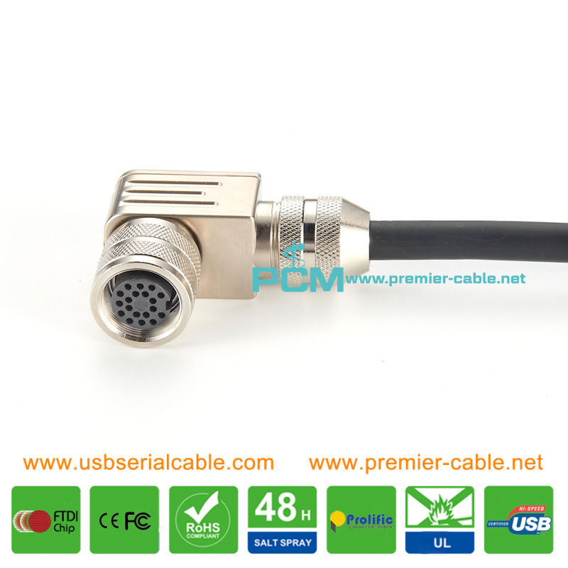 M16 Socket to Bare Wire Sensor Cable Assembly