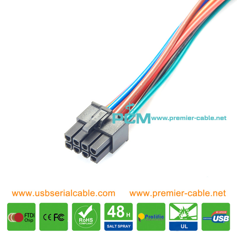 Molex 43025-0800 3.0mm PCB Housing Wire Harness