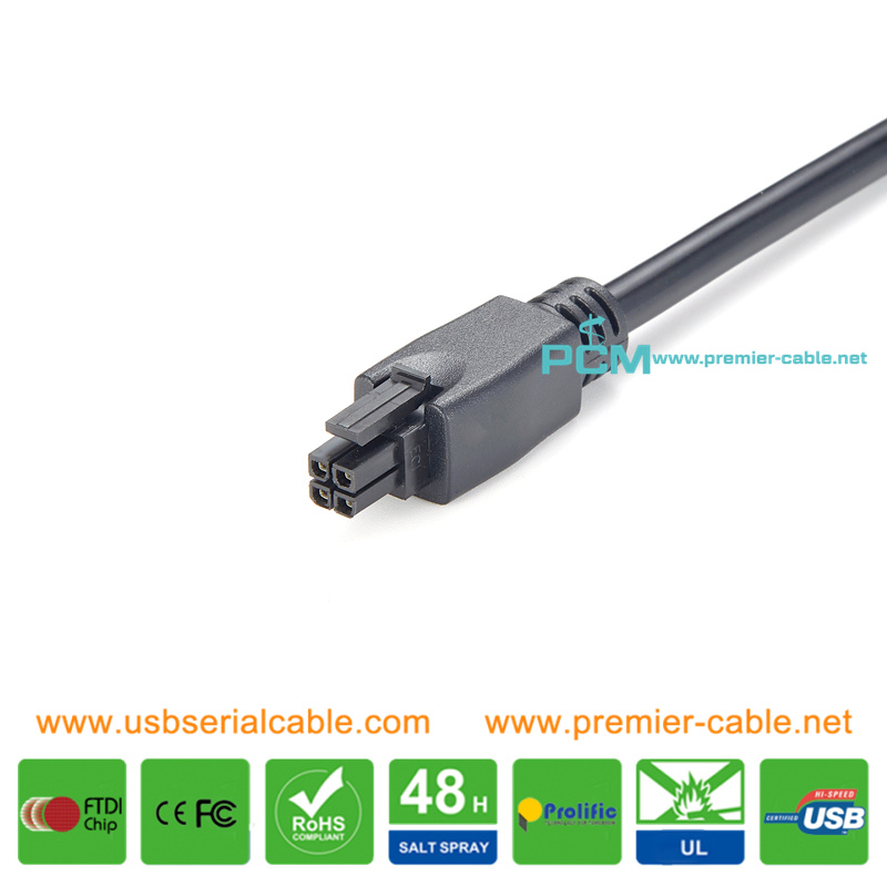 Micro-Fit 3.0 4 Circuit Molex AC Power Wire Harness