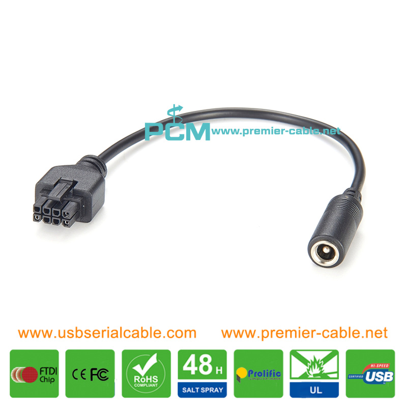 DC Female 5.5x2.1 to Micro-fit 3.0 Cable