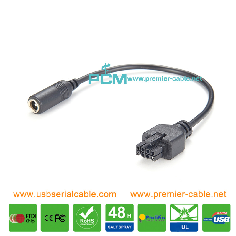 DC Barrel Jack 5.5x2.1mm 5.5x2.5mm to Molex 43025-0800 Power Cable