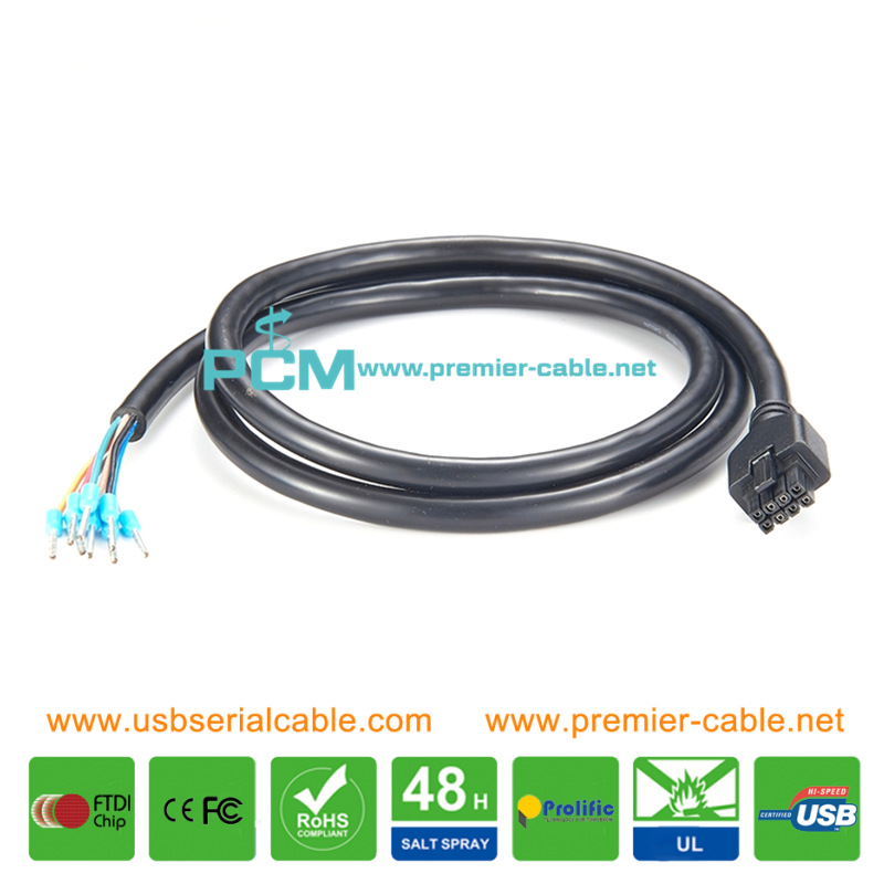MicroFit 3.0 Dual Row 8 Circuit Receptacle Cable MicroFit 3.0 Dual Row 8 Circuit Receptacle Cable