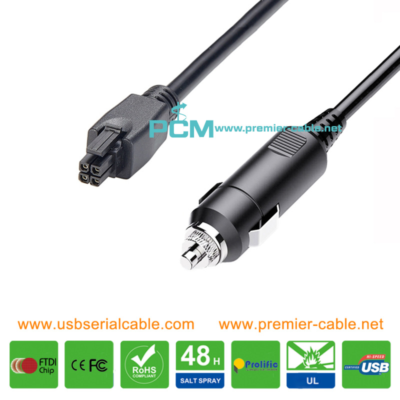 4Pin Automotive Power Supply Car Charger Teltonika PR2AM20M RUT Cable