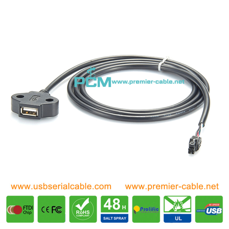 USB to Nano-Fit Micro-Fit Receptacle Cable Assembly Manufactory