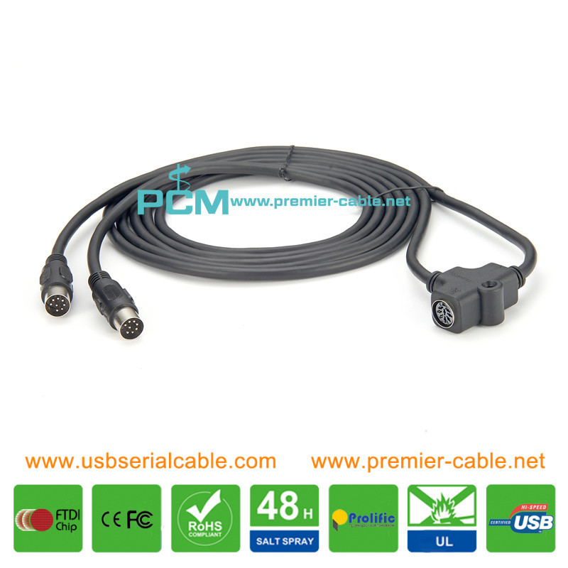 Digital Conference System 8 Pin Din Splitter Cable