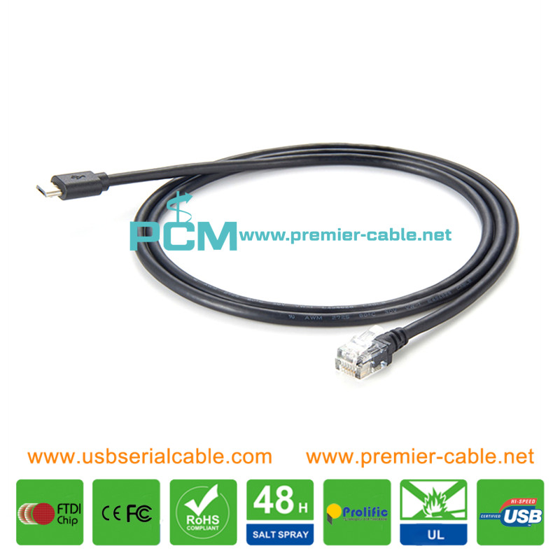 RJ12 to Micro USB AXIS Camera FA1105 FA1125 F7301 F7315 Sensor Cable