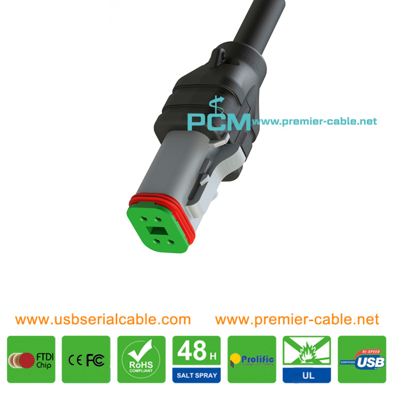 Deutsch DT064S 4Pin IP67 Cable Deutsch DT064S 4Pin IP67 Cable