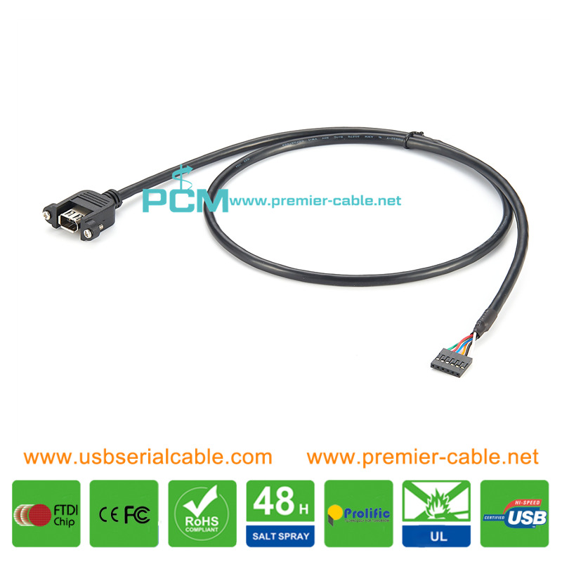 Firewire to Internal 9Pin Computer Motherboard Header Cable Firewire to Internal 9Pin Computer Motherboard Header Cable