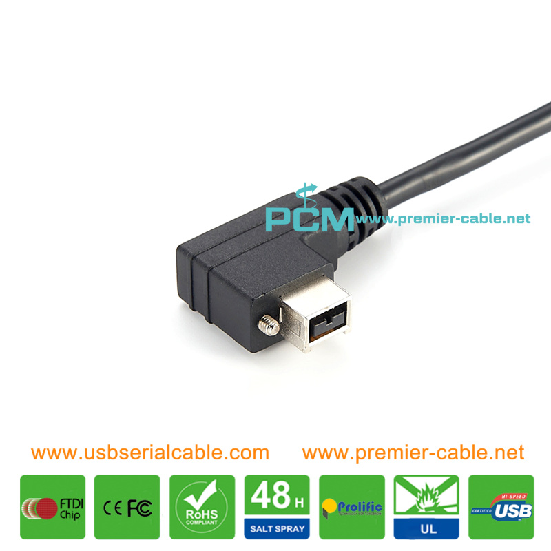 Angle Firewire 1394 Machine Vision Screwing Cable