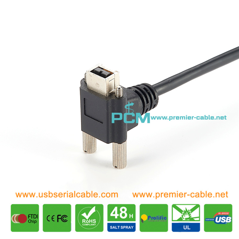 Firewire 9Pin to 6Pin Machine Vision Screw Cable Firewire 9Pin to 6Pin Machine Vision Screw Cable